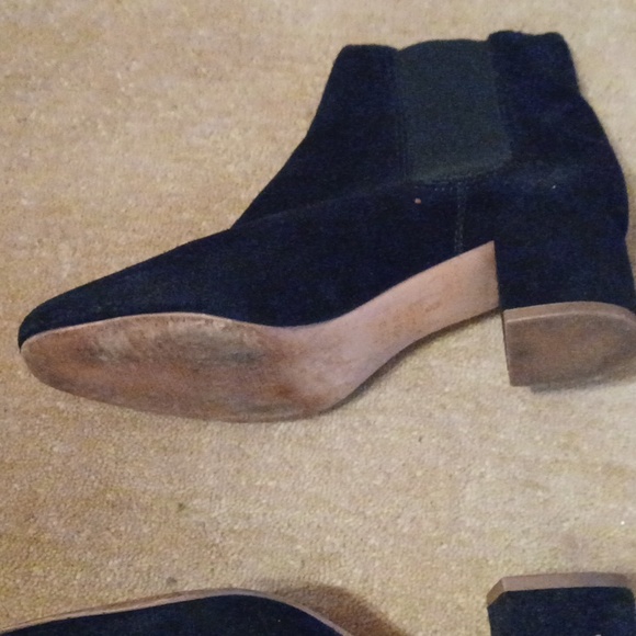 Madewell Chelsea Boots Black Suede VGUC 8 Minimalist classic office old money - Picture 5 of 11
